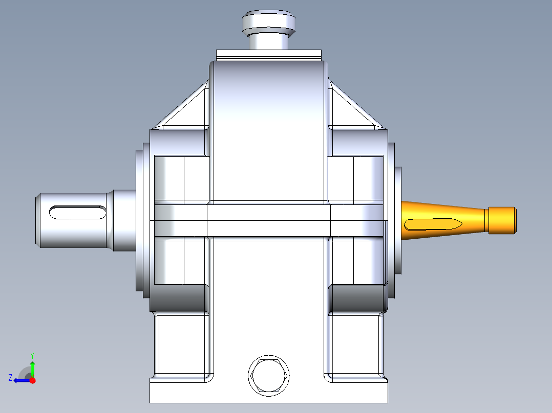 3D减速机-igs右视图
