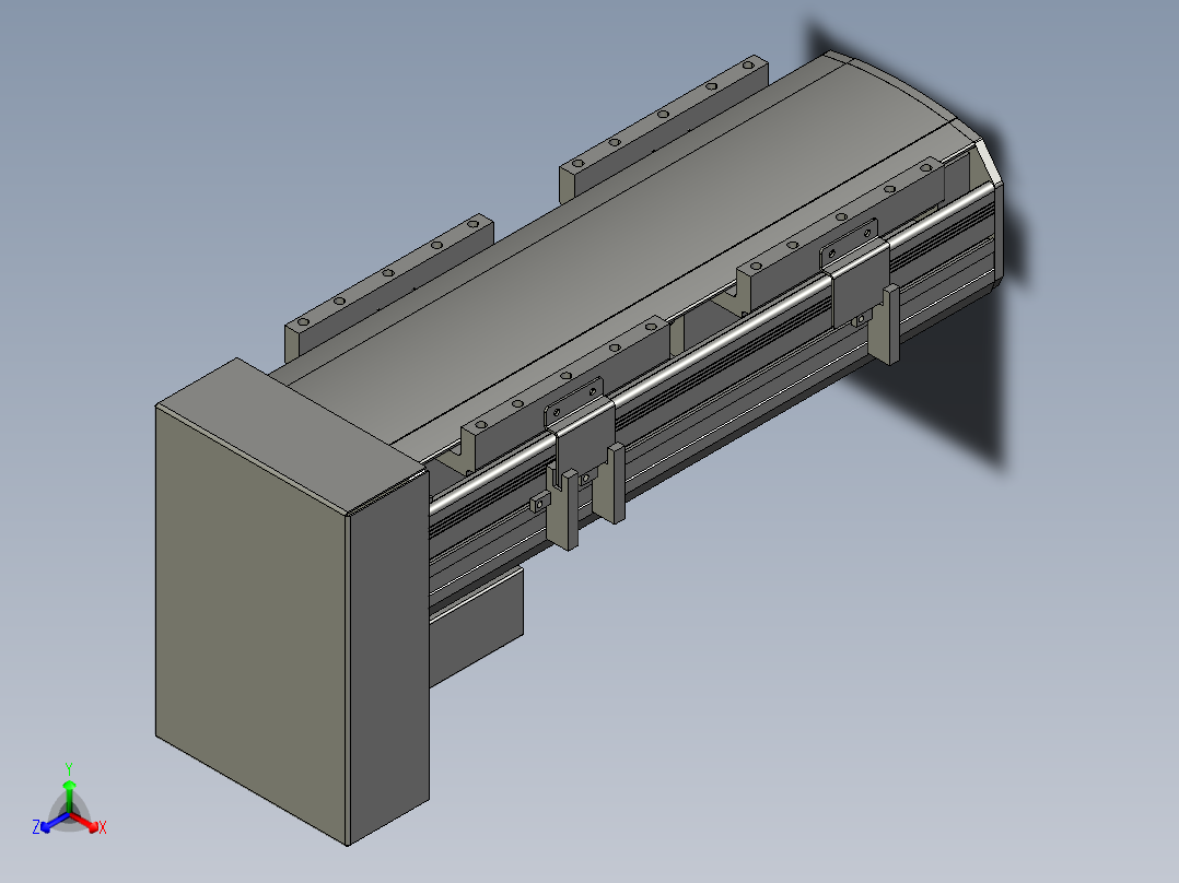 直线模组WG-LHA12-S150-D设计图纸正等轴测图