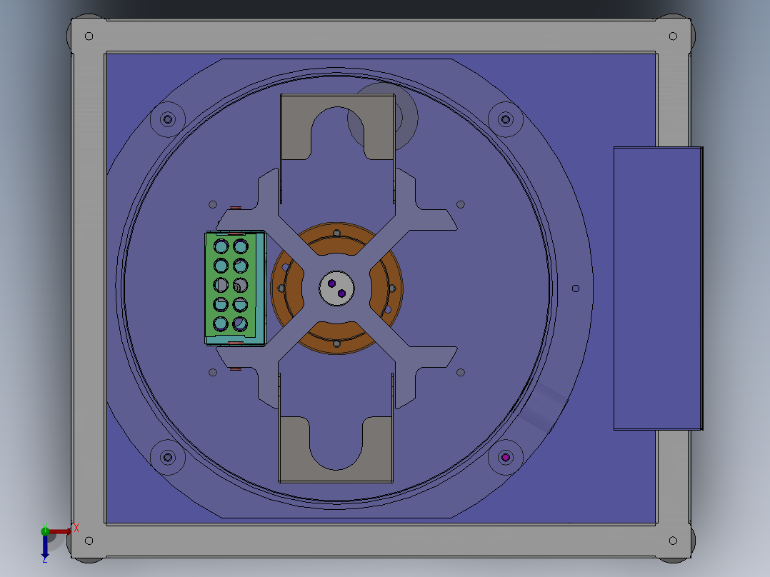 真空离心机三维==100632==30俯视图