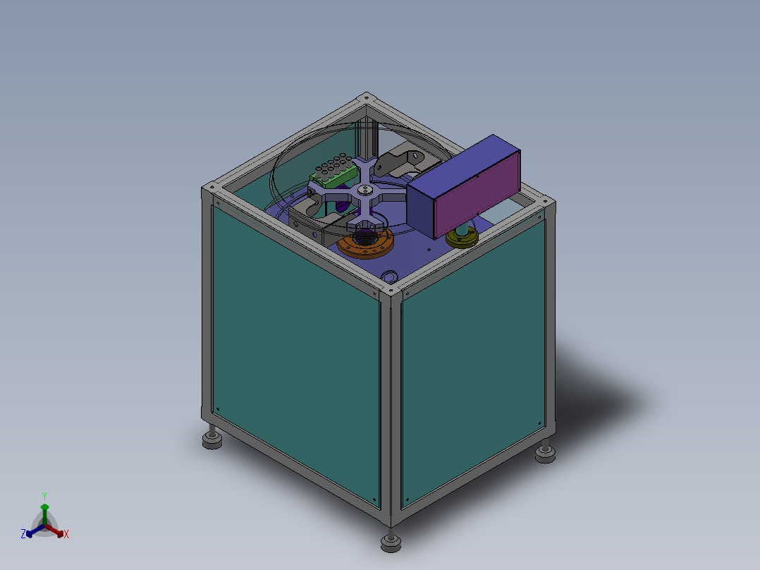 真空离心机三维==100632==30正等轴测图