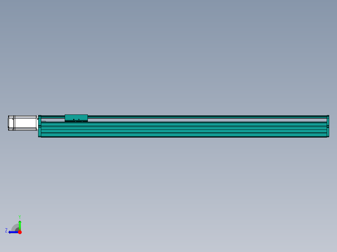 东锦丝杆传动-直线滑台模组DH100-C-L10-S900-BC-O400W-C3右视图