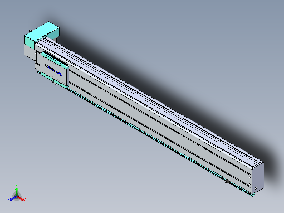 威洛博VBC同步带传动一无尘环境VBC14-L45-S1050-BRD-ZP40-C3正等轴测图