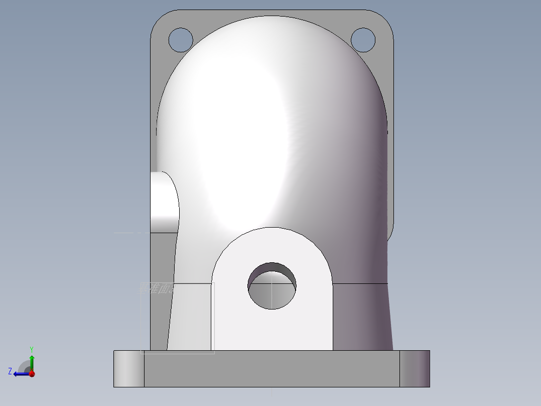 进气弯管右视图