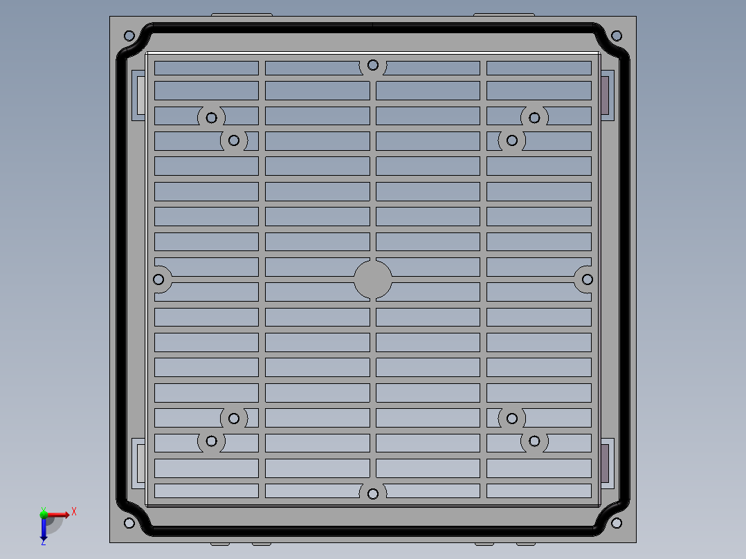ZL-804 通风过滤网罩俯视图