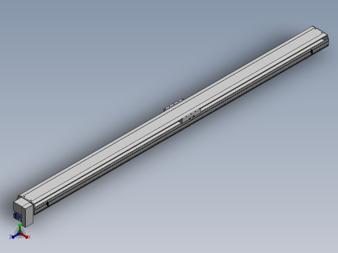 精密模组MT220-L150-3300-RD-M75-C4正等轴测图