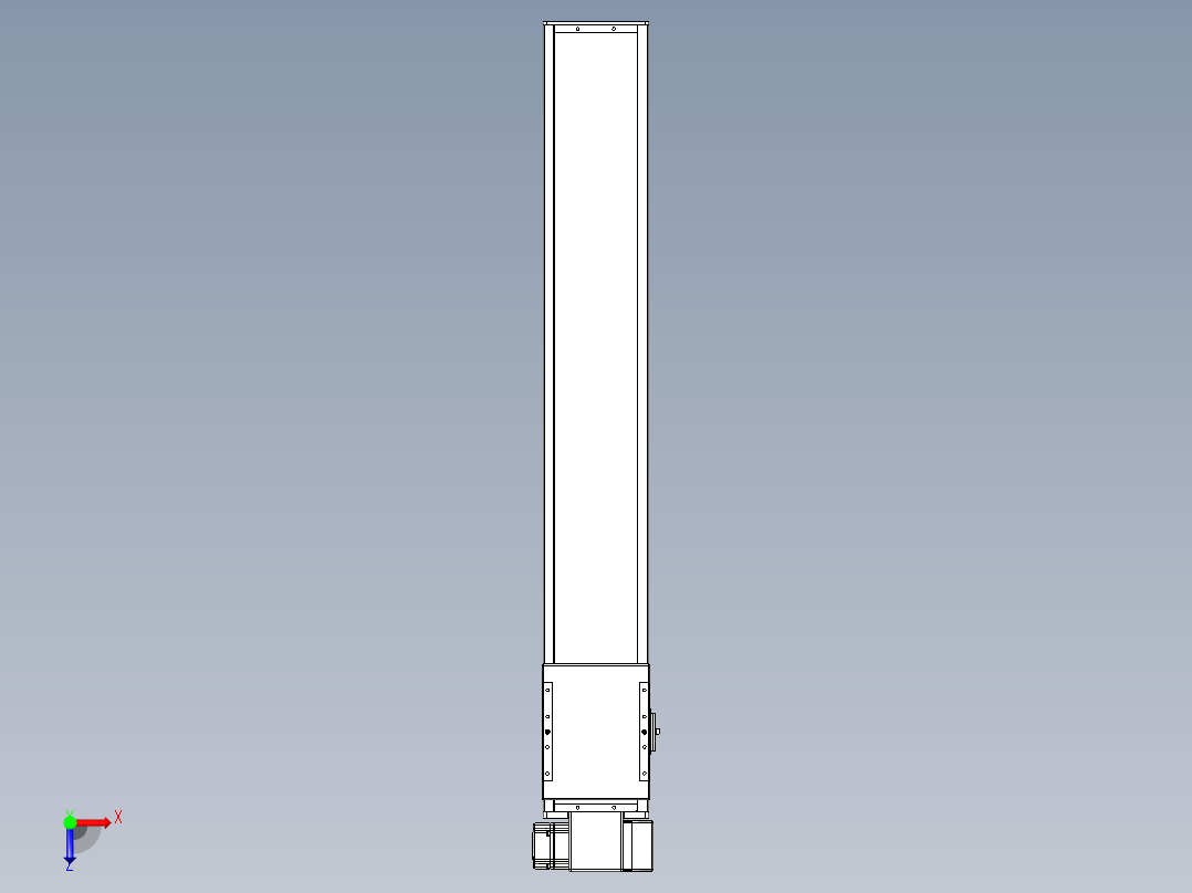 同步带全封闭直线模组TPA-HCB-14D-120-L800-RP-C-P40-N3俯视图