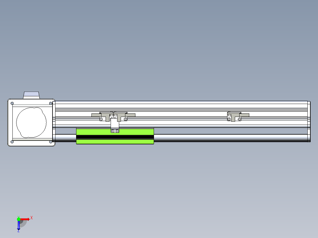 同步带滑台-半封闭B13-L90-S200-L-Z86-D3俯视图