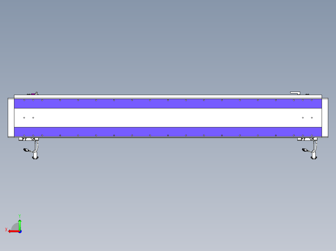 威洛博VL系列直线电机模组-2VL22H1-S1400后视图
