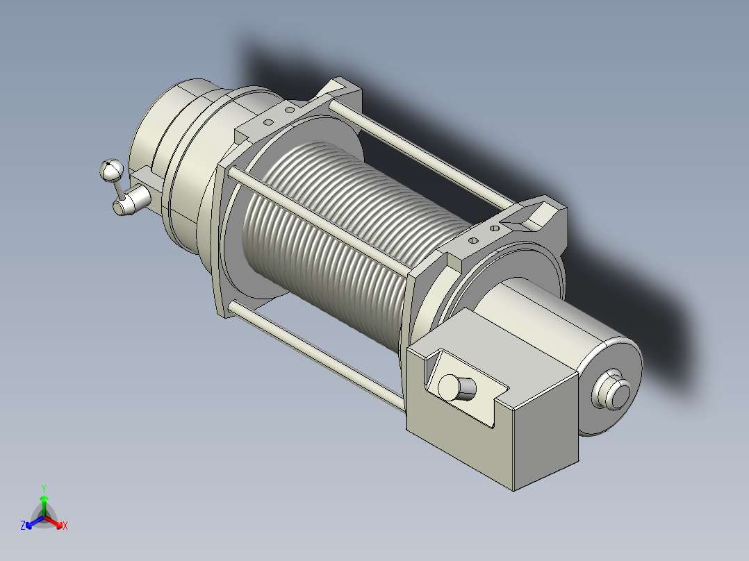 AUTOCAD<span style='color: red'>工业</span><span style='color: red'>用</span>绞车设计