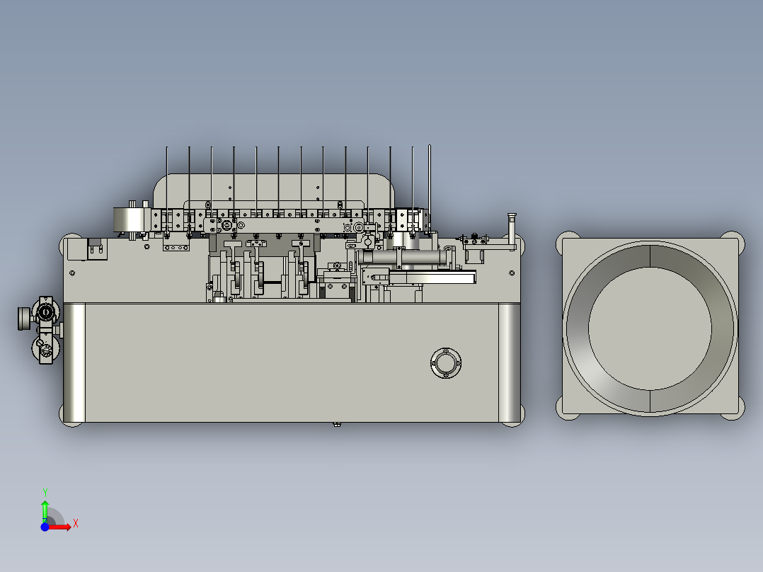 全自动USB焊锡机前视图