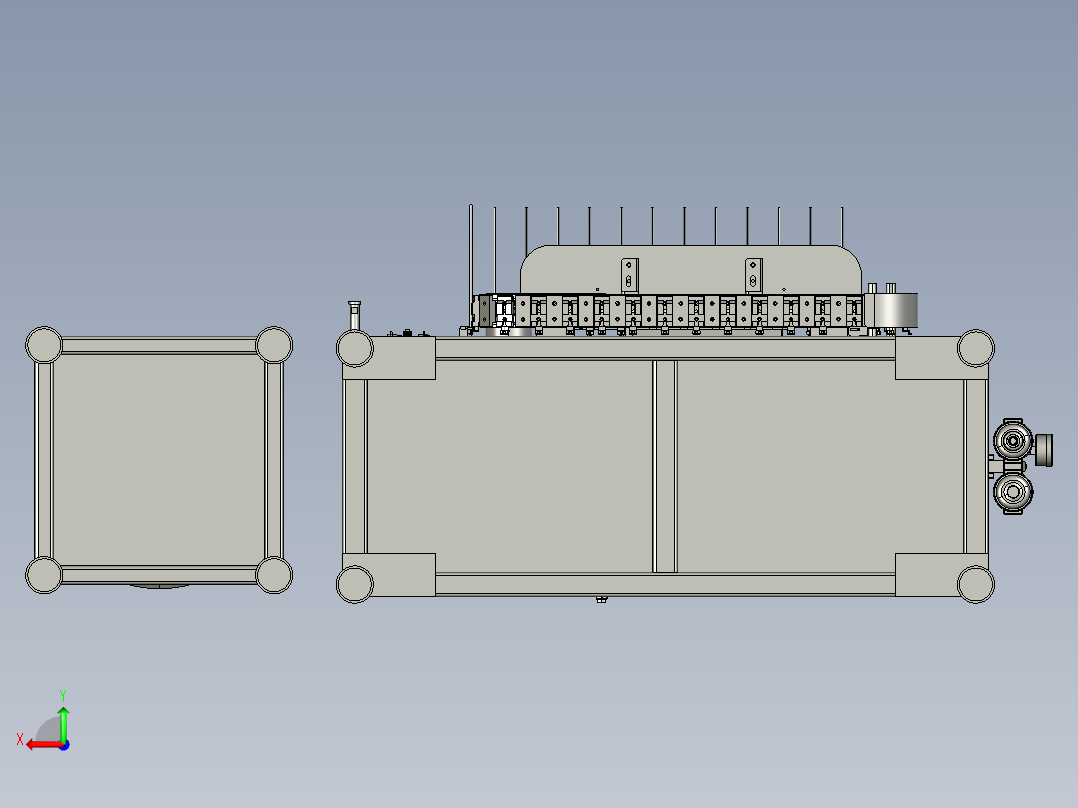 全自动USB焊锡机后视图