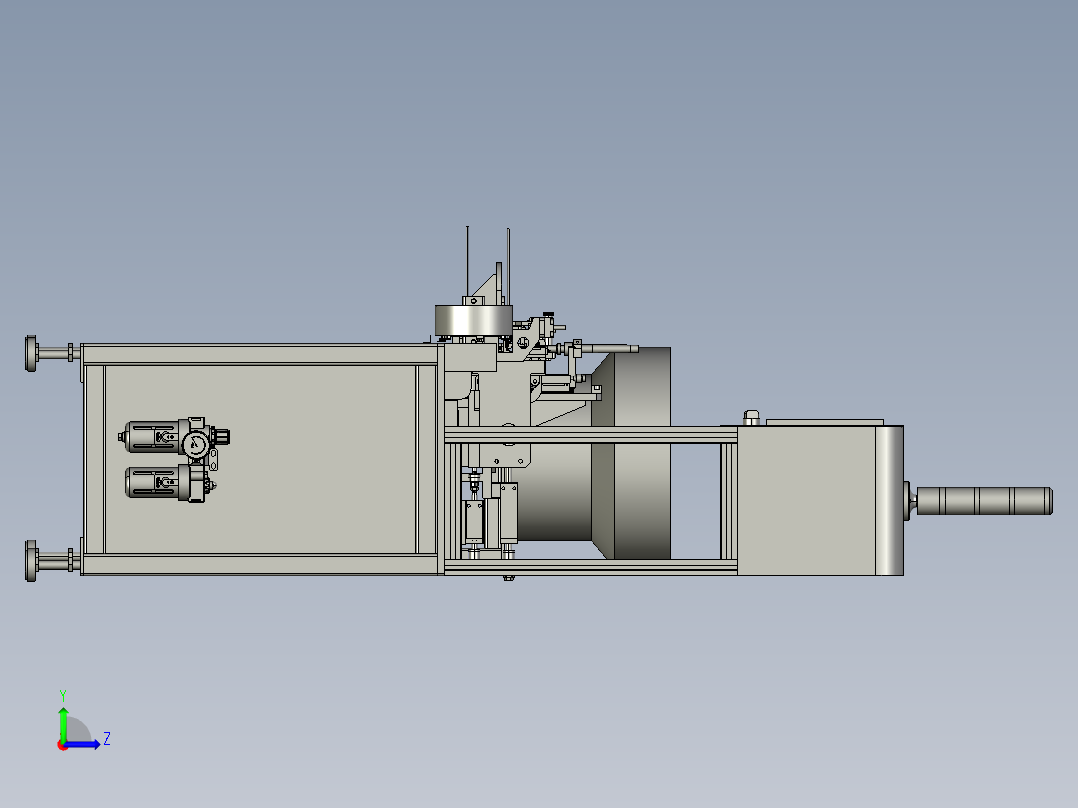 全自动USB焊锡机左视图