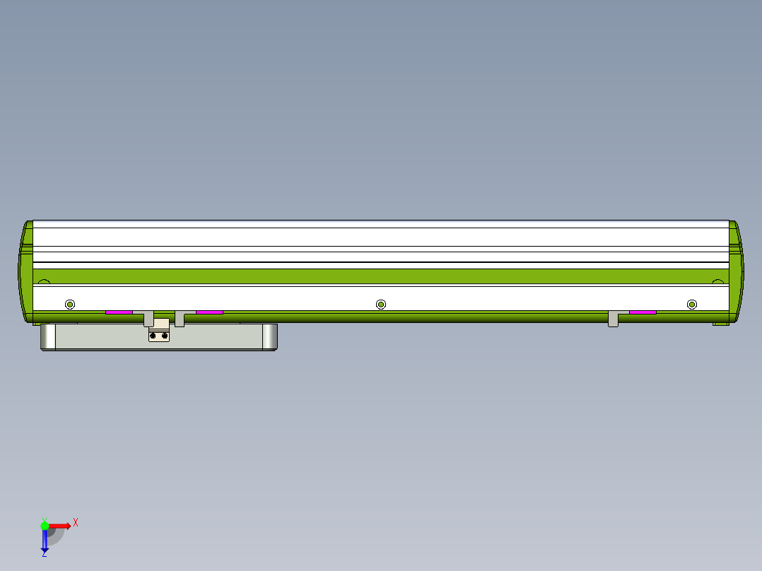 威洛博LC系列3d模型模组LC14S1Y-S300俯视图