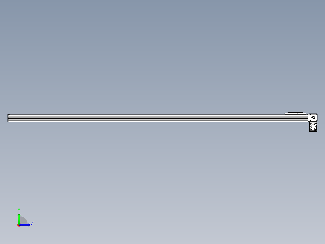 同步带全封闭直线模组TPA-HCB-14D-120-L2300-RP-C-P40-N3左视图