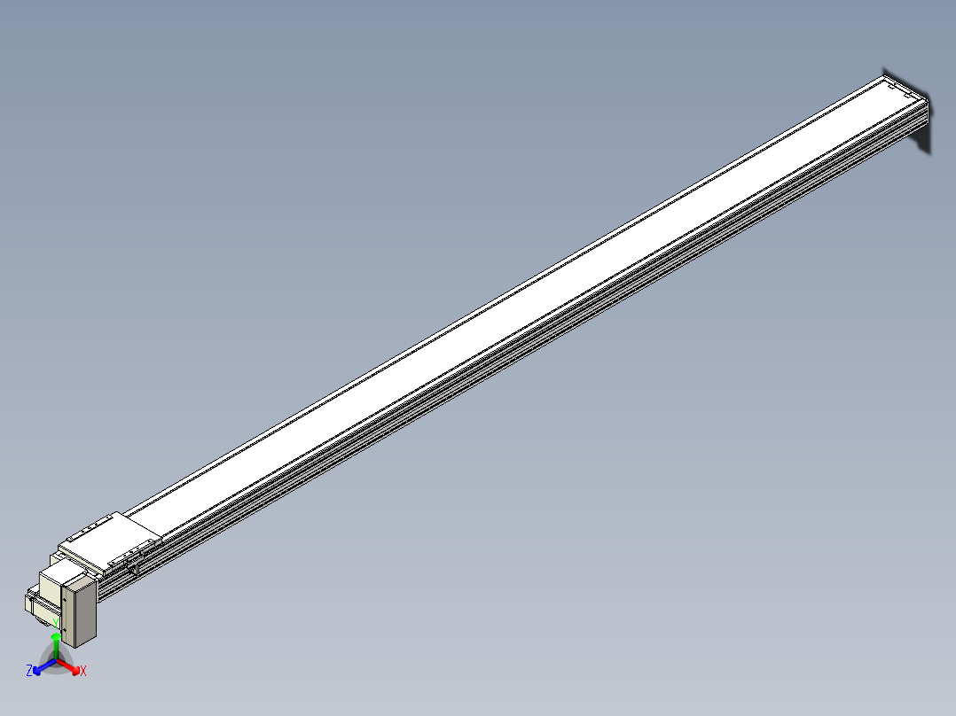 同步带全封闭直线模组TPA-HCB-14D-120-L2300-RP-C-P40-N3正等轴测图