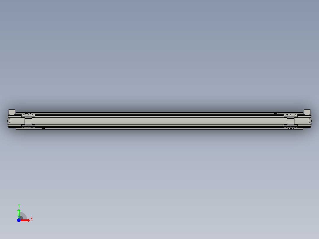 威洛博双电机滑台-VBF14S2-L50-S2500-BD-P40-C6前视图