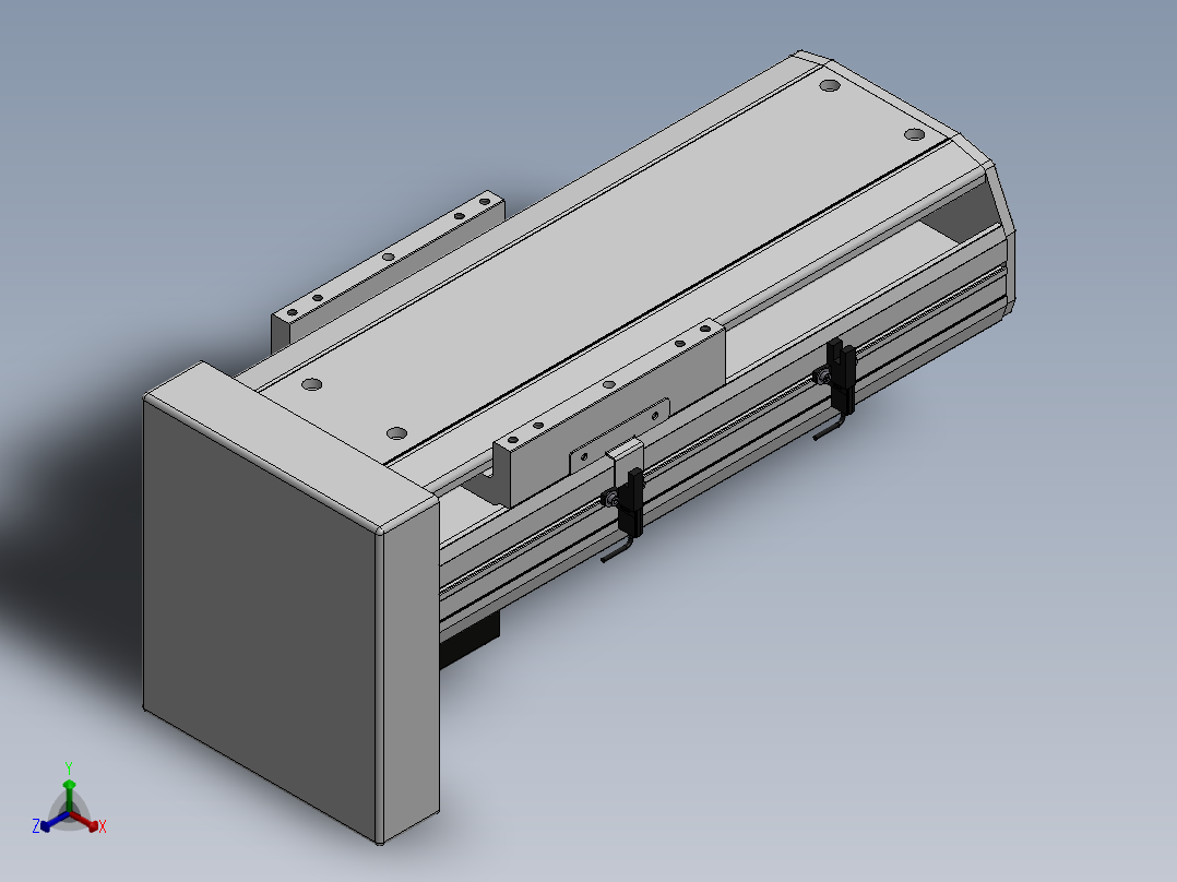 精密模组MY170-T10-150L-BM-P40B-C4-C正等轴测图