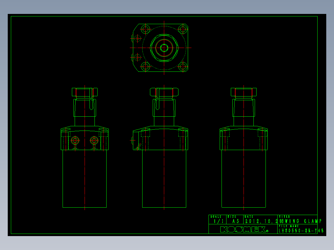 LHS0550-GR-Y45多系列多零件图纸模型