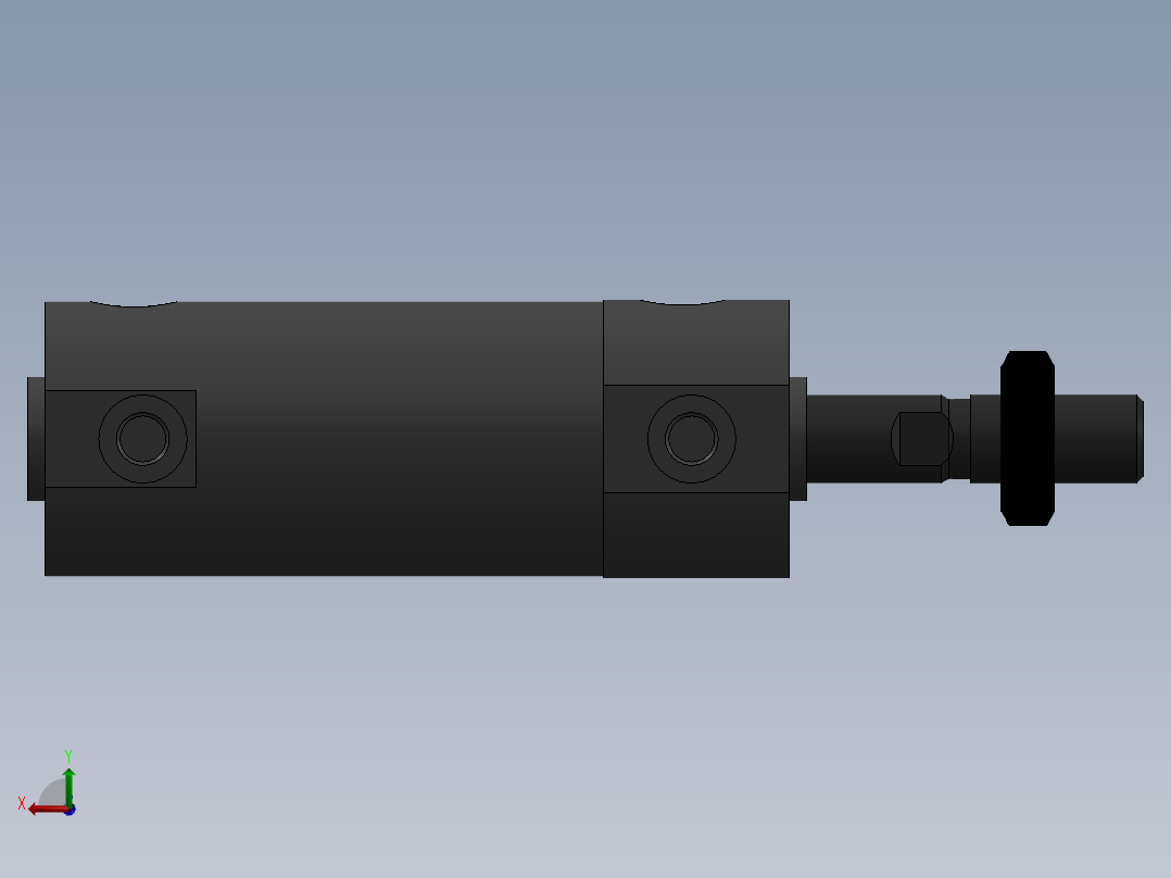 气缸CDG1BN25-15S后视图