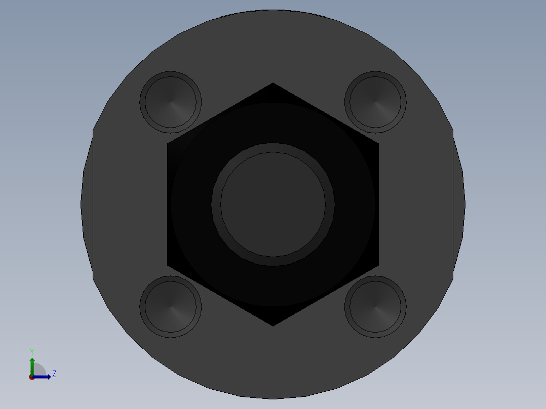 气缸CDG1BN25-15S左视图