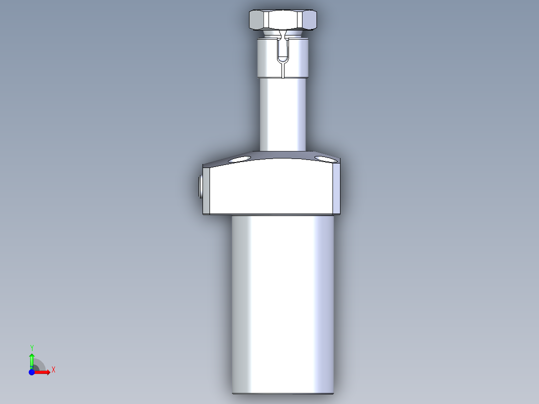 KOSMEKLHA0400-GR-Q20多系列多零件图纸模型前视图