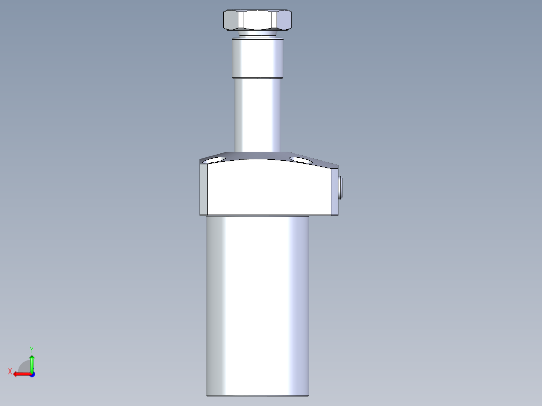 KOSMEKLHA0400-GR-Q20多系列多零件图纸模型后视图