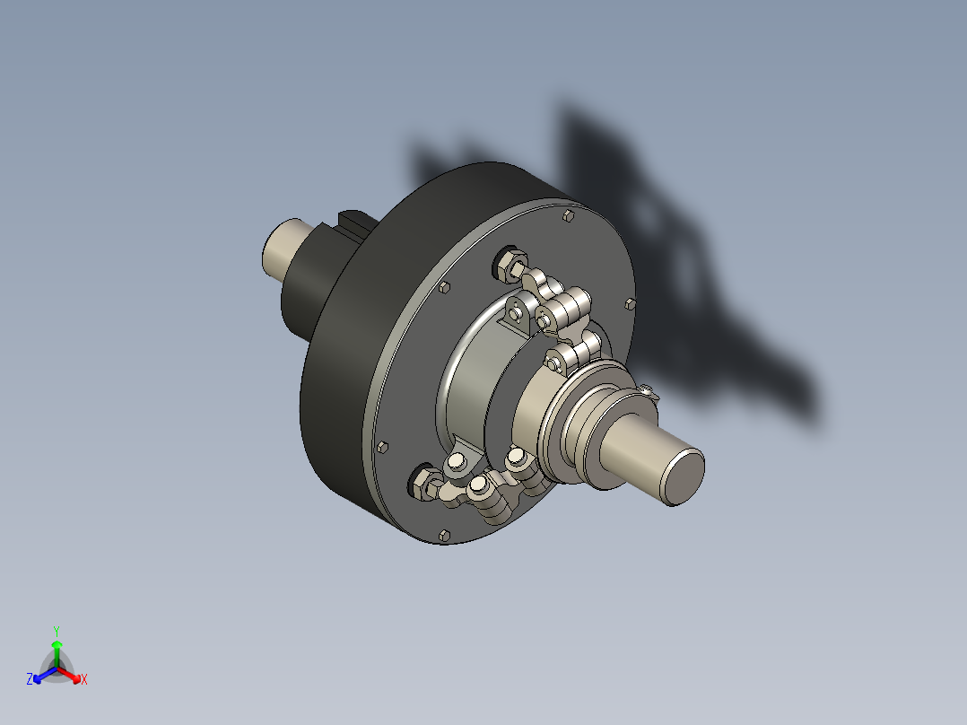 发电机离合器模型三维SW图纸