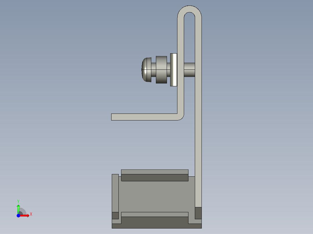 基恩士LV-F1-2R_kc图纸模型前视图