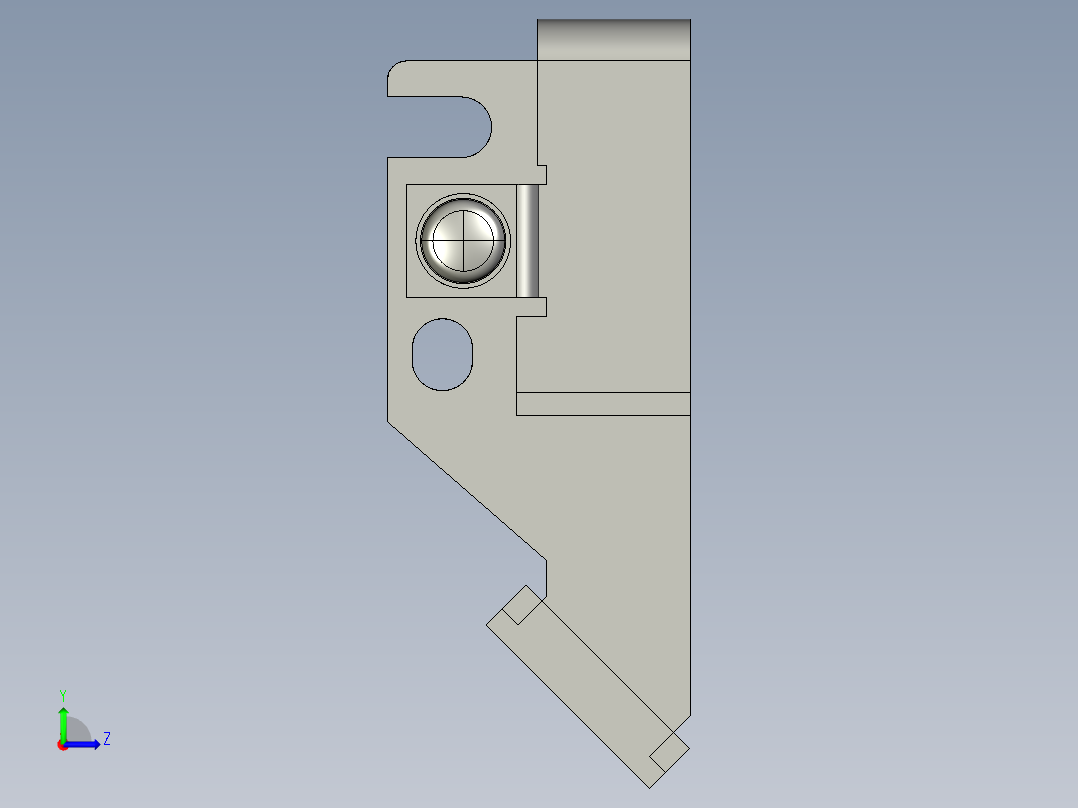 基恩士LV-F1-2R_kc图纸模型左视图