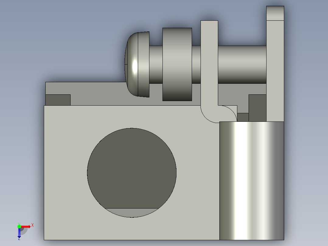基恩士LV-F1-2R_kc图纸模型俯视图