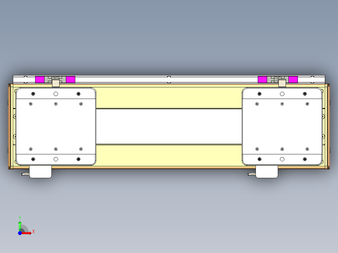 威洛博LC系列3d模型模组2LC17E1Y-S250前视图