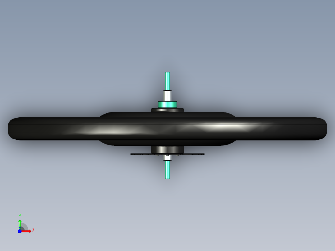 轮毂电机--X_T STP前视图