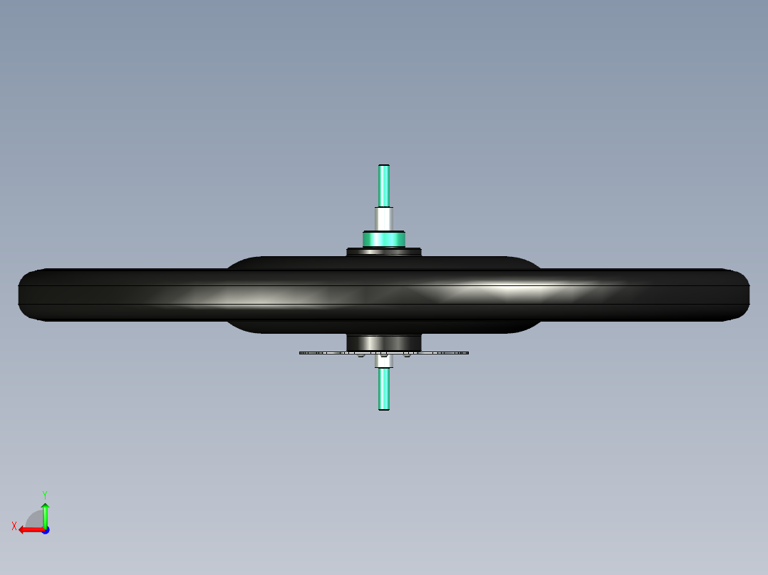 轮毂电机--X_T STP后视图