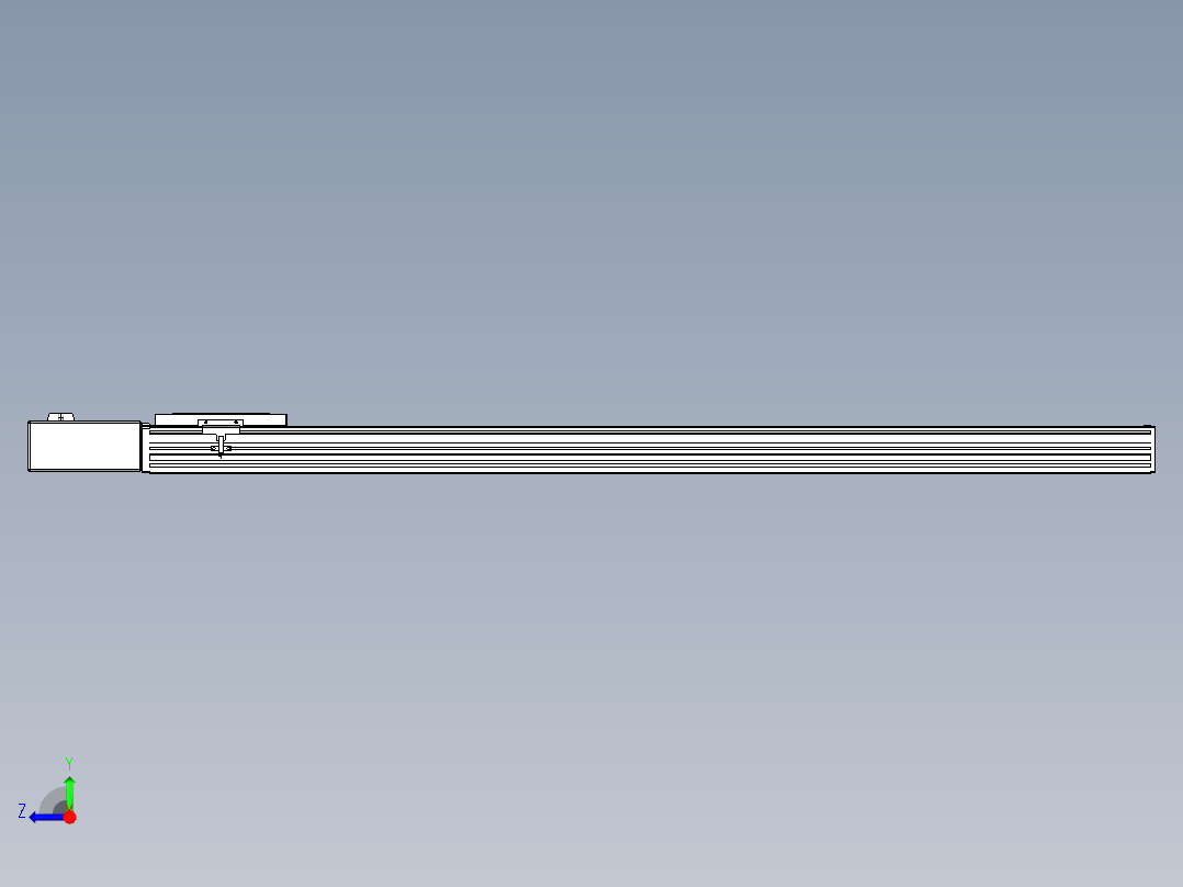 同步带全封闭直线模组TPA-HCB-120D-90-L1100-MR-Y-P40-N3右视图