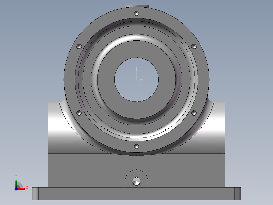 蜗杆减速箱加工工艺及铣端面夹具设计前视图