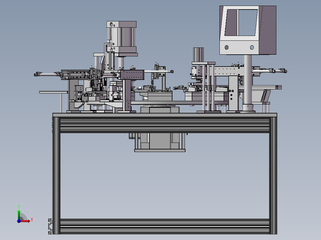 充电器插头组装机前视图