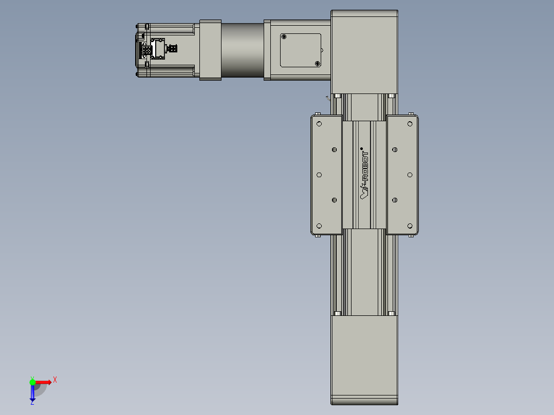 威洛博直线电机模组EB10-L224-S100-L-ZP75-MS3-5K俯视图