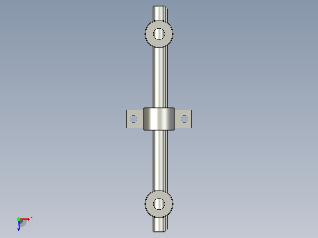 可動式張力器MOT-40-3D多系列多零件图纸模型俯视图