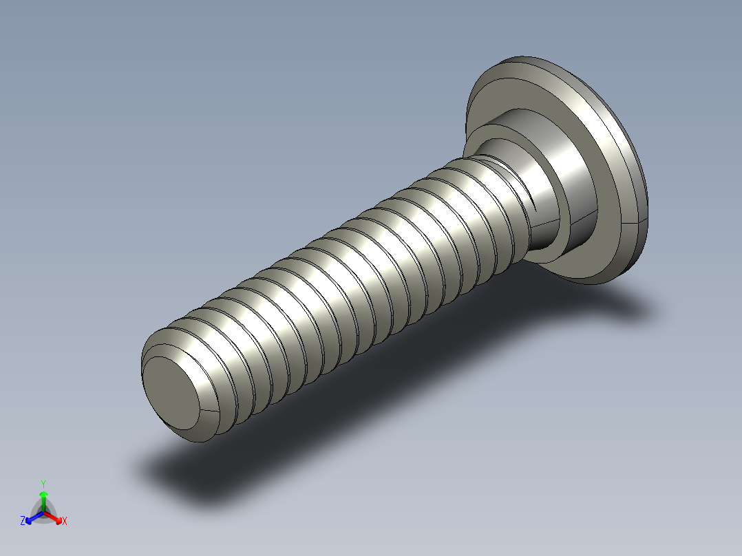 超薄型内六角螺钉-Ultra Low Profile Socket Head Screws 0.25-20 Thread Size 1 in Long.STEP