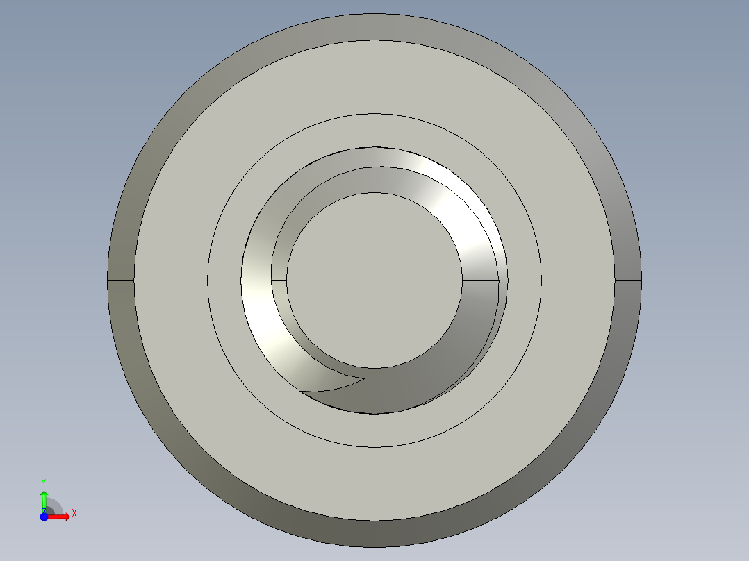 超薄型内六角螺钉-Ultra Low Profile Socket Head Screws 0.25-20 Thread Size 1 in Long.STEP前视图