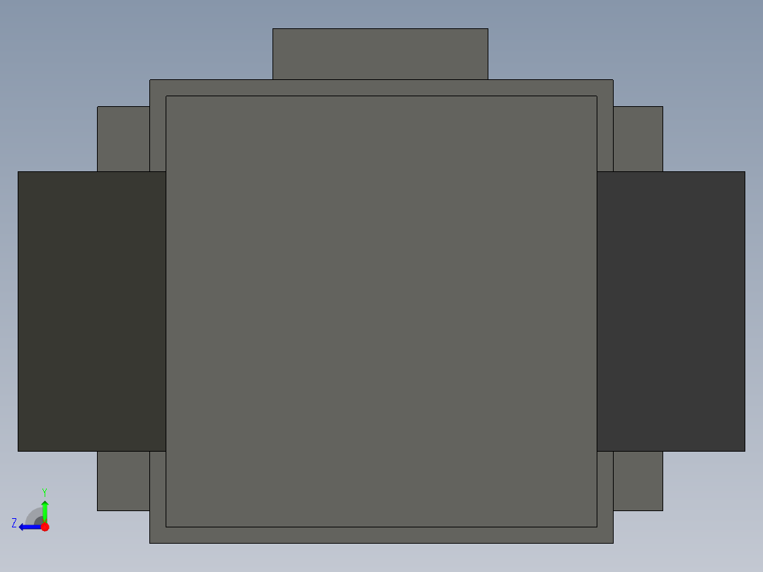 基恩士CA-DP3R_DP5R_kc图纸模型右视图