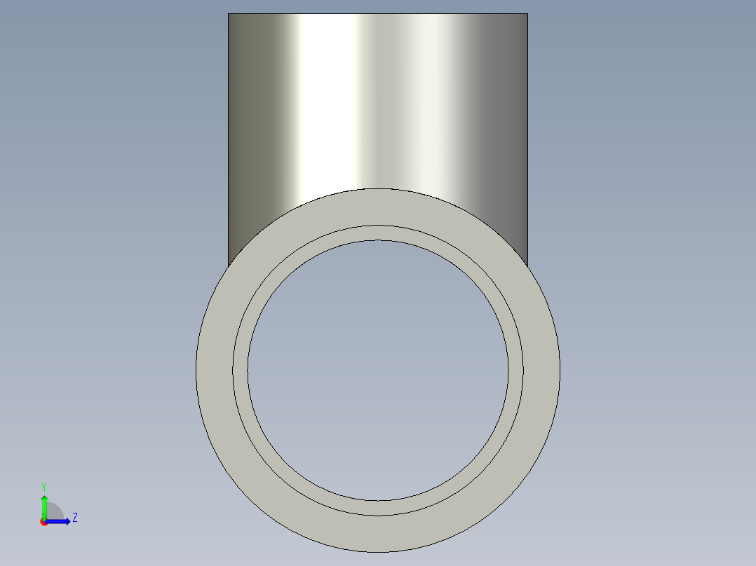 船舶管路系统SeaCor_Molded_ReducingTee_SxSxS_37J101168_1.25in x 1in左视图