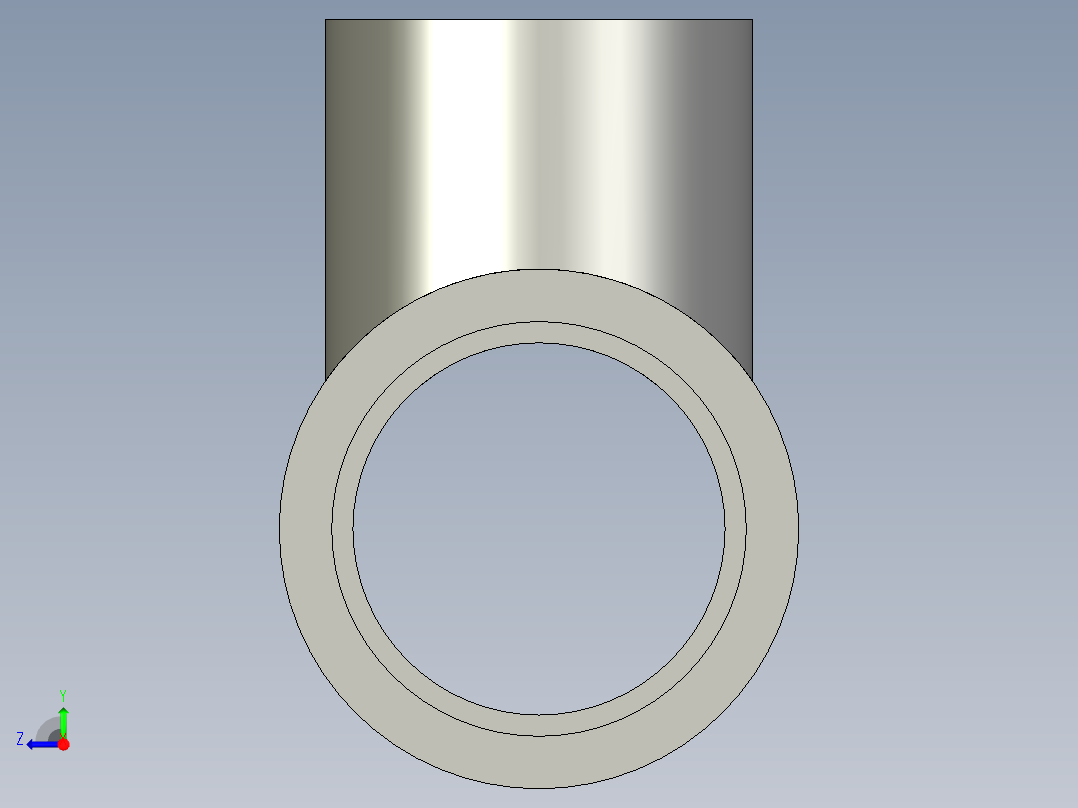 船舶管路系统SeaCor_Molded_ReducingTee_SxSxS_37J101168_1.25in x 1in右视图