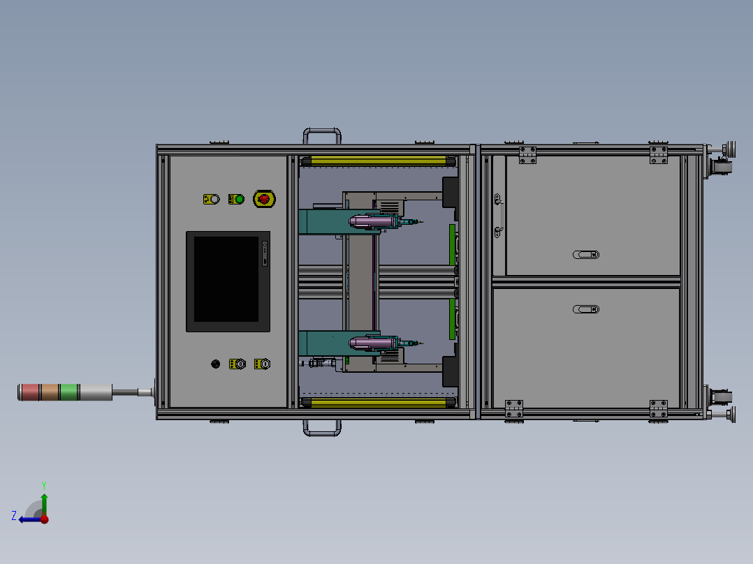 多工位螺丝机sw18可编辑右视图