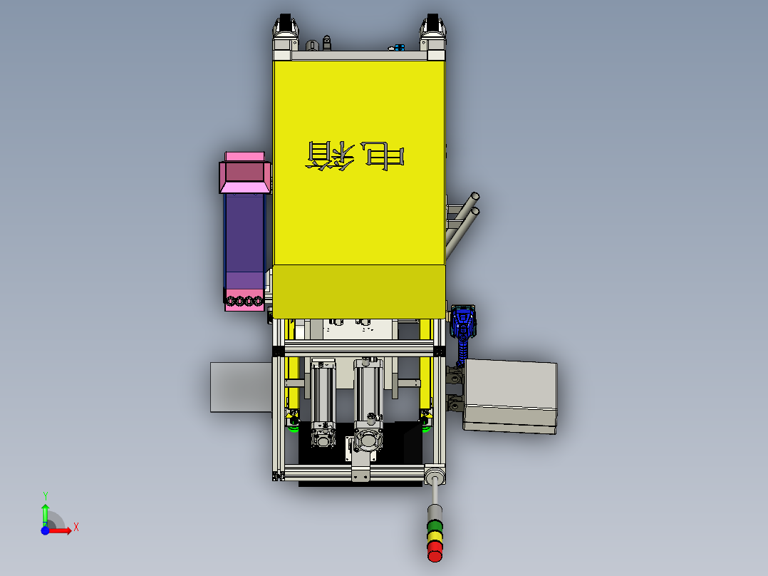 轴组压机前视图