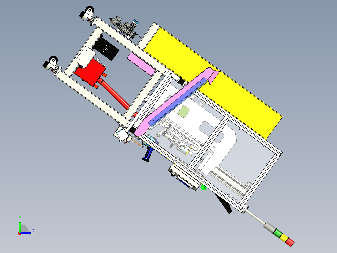 轴组压机左视图