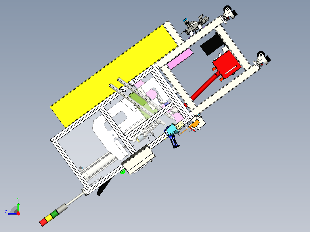 轴组压机右视图