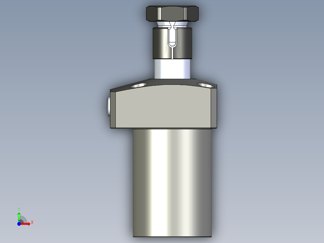 KOSMEKLHS0400-GR多系列多零件图纸模型前视图
