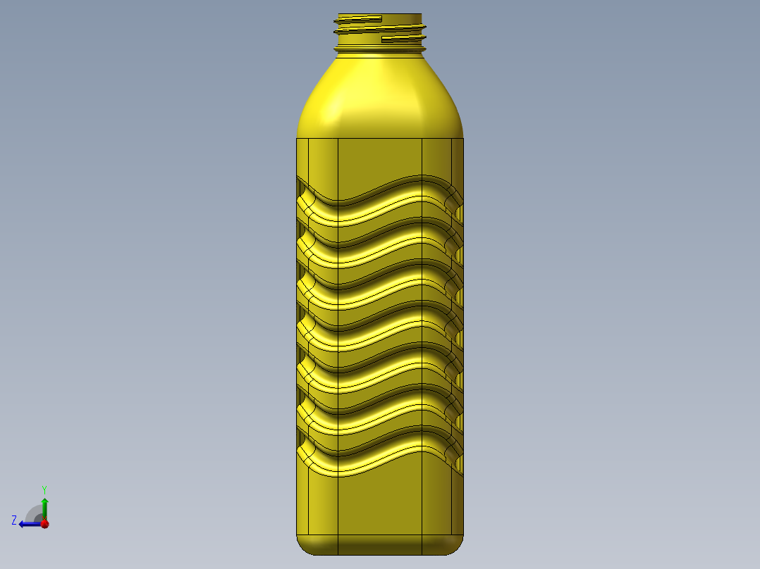 矿泉水瓶右视图