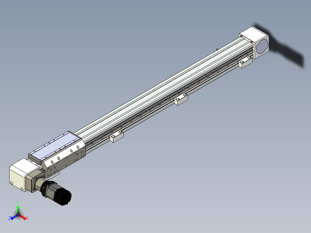 同步带滑台-欧规B8H-L176-S1050-L-ZP40-D3-N5正等轴测图